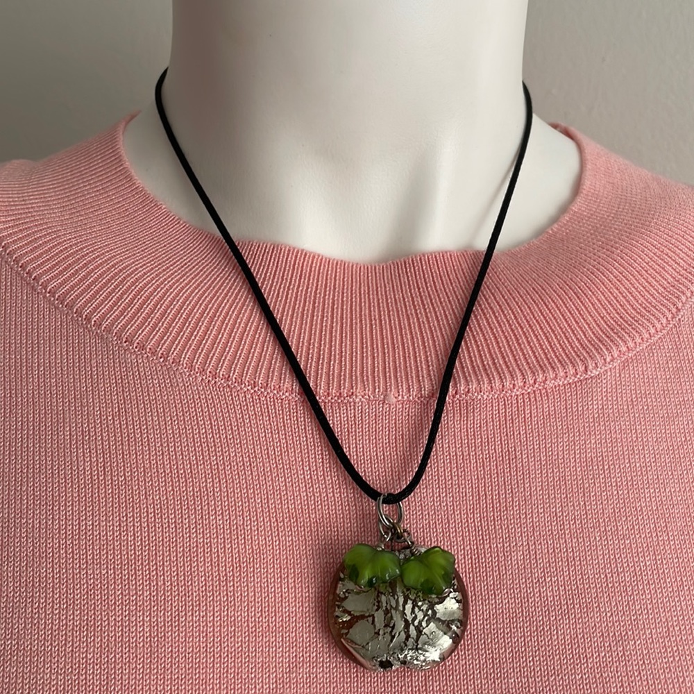 Crystal glass necklace